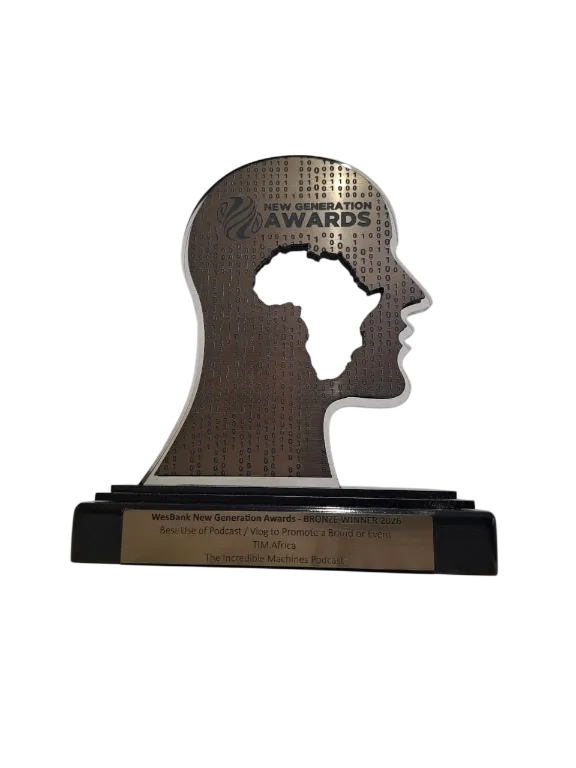 WesBank New Generation Awards 2026 bronze winner trophy