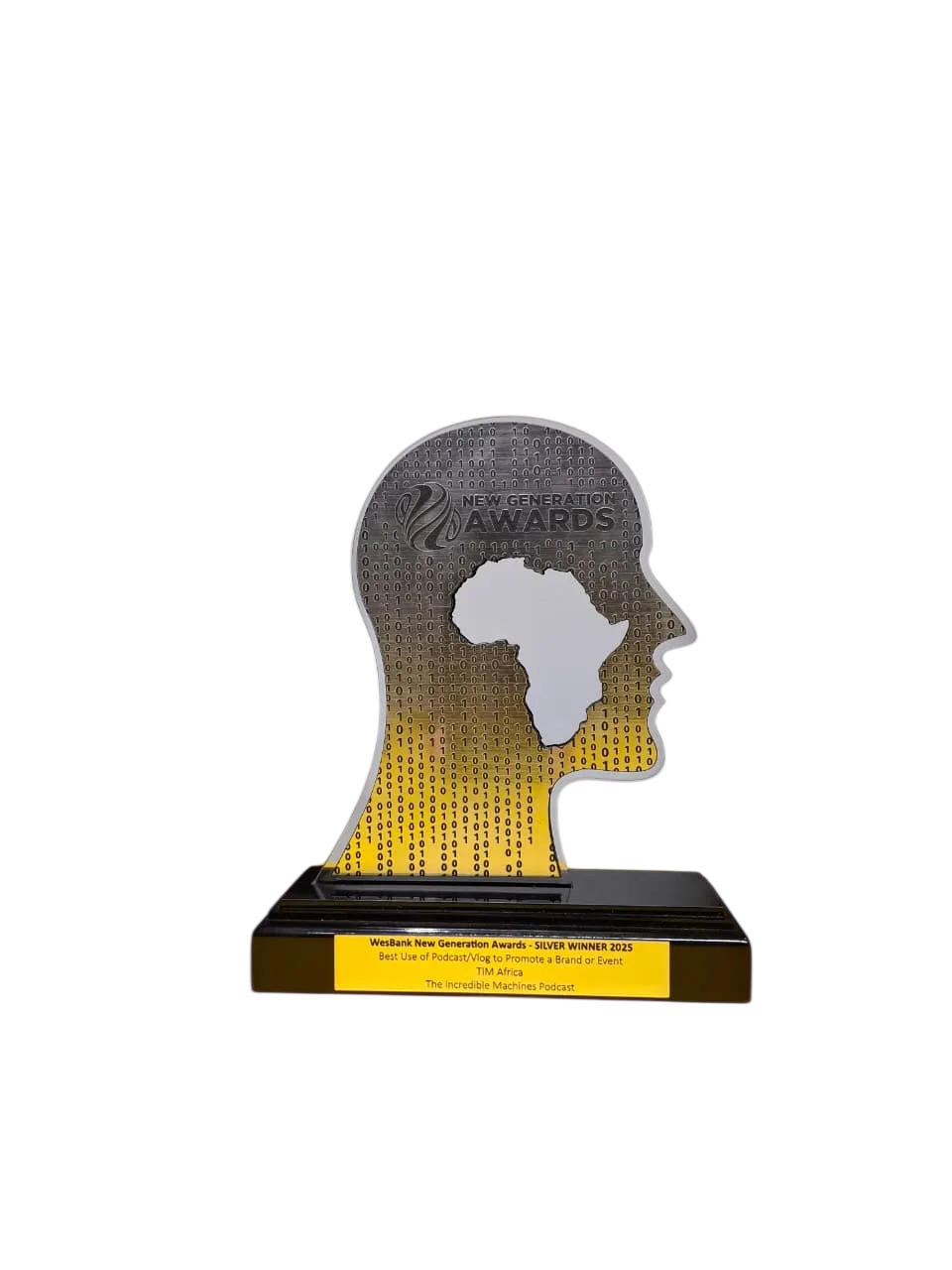 WesBank New Generation Awards 2025 Silver, won by TIM Africa for The Incredible Machines podcast