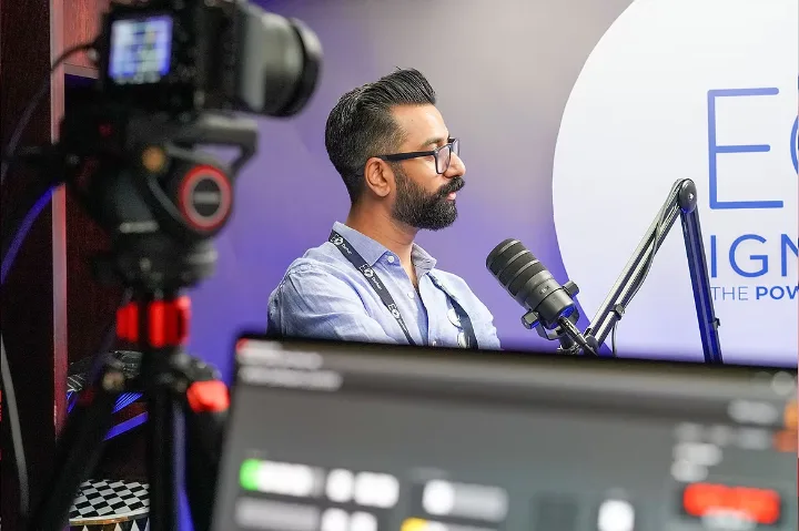 Inside the EO Ignite pop-up studio