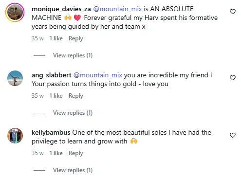 Instagram comments nominating and celebrating people with #isntitincredible