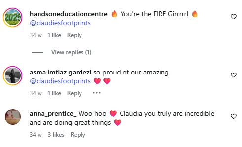 Instagram comments nominating and celebrating people with #isntitincredible
