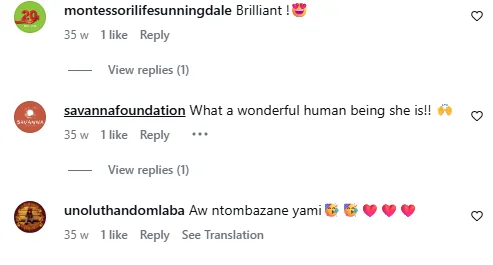 Instagram comments nominating and celebrating people with #isntitincredible