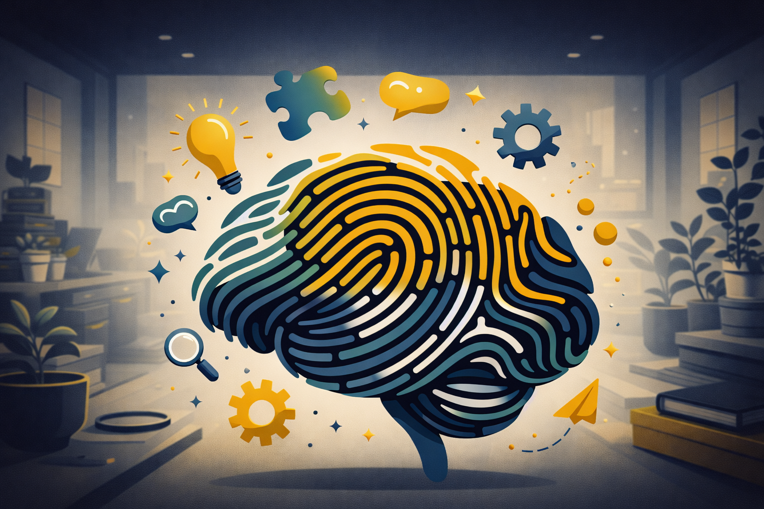 Neurodiversity brain illustration showing unique thinking patterns inspired by Dr Sarah Babb, generated by Open AI's ChatGPT