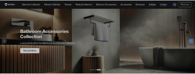 Before screenshot of the home page of the old Meissen.