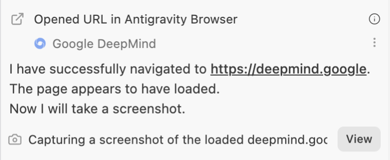 Google Anti‑Gravity autonomous AI agent navigating websites, verifying sources, and automating software development tasks with full transparency