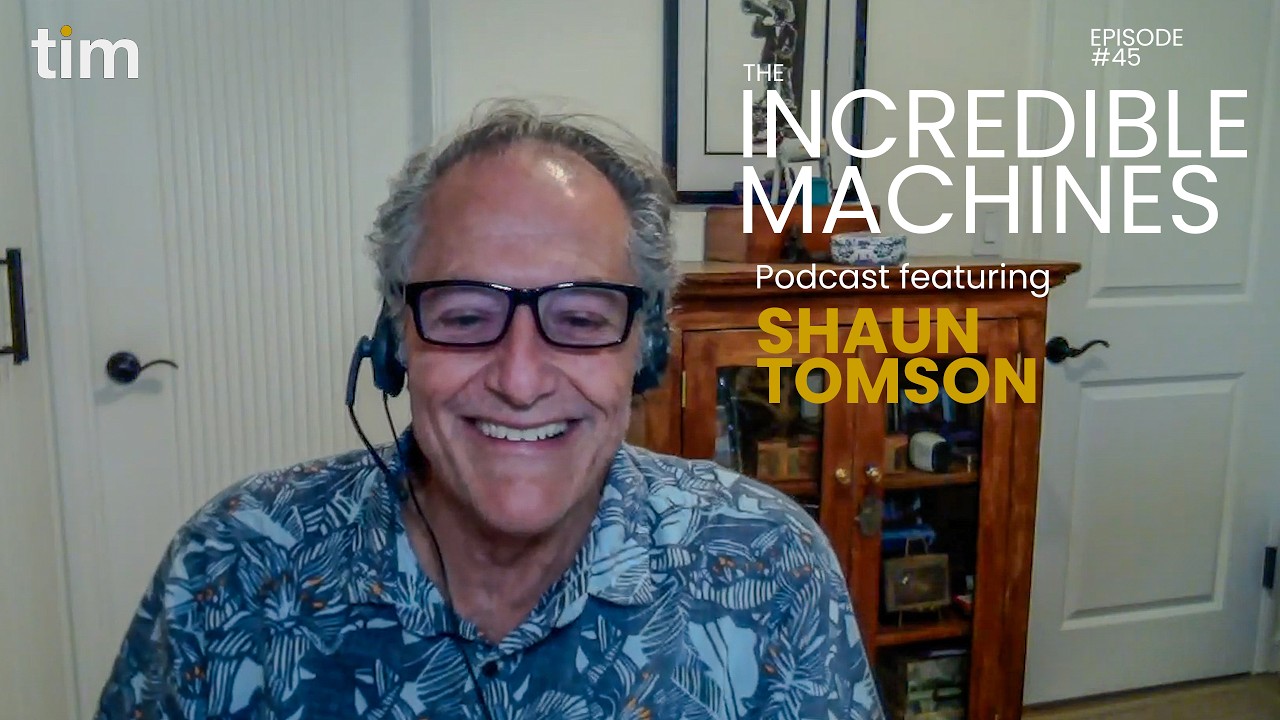 Shaun Tomson, author of Surfer's Code, on The Incredible Machines Podcast for episode 45.