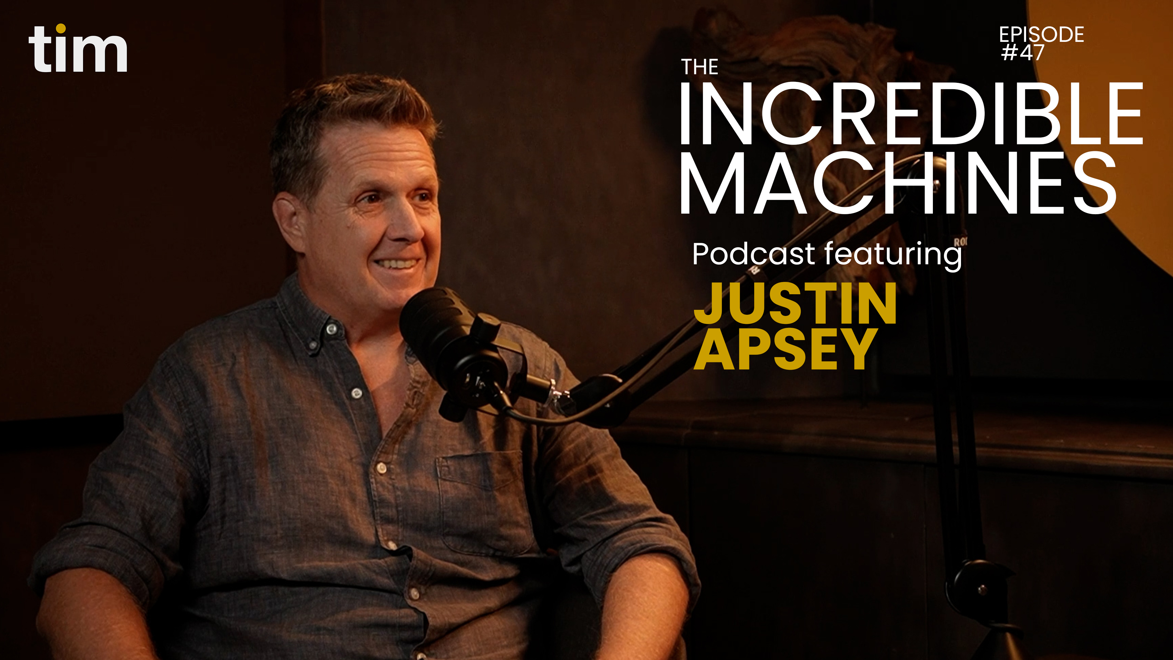 Justin Apsey speaks about creating goosebump moments, inclusive leadership and brave advertising on The Incredible Machines episode 46.