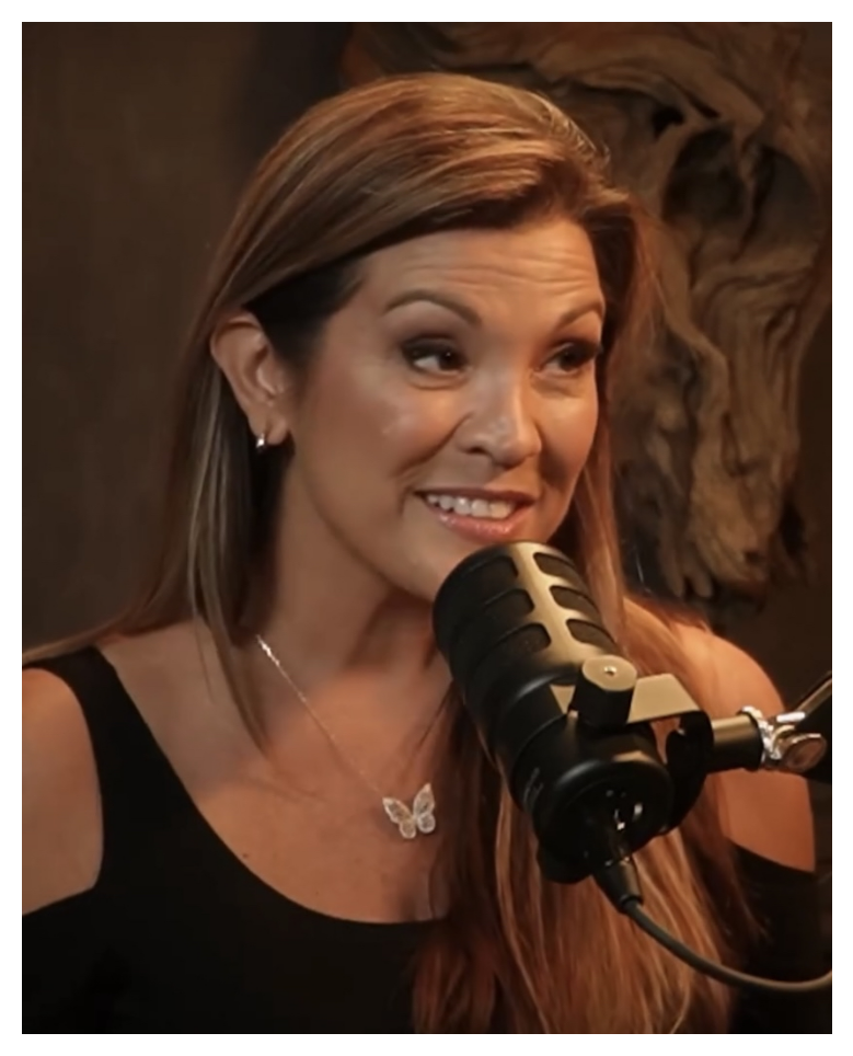 Burgette Yarlett, wearing a black top and butterfly necklace, shares her transformation story on The Incredible Machines podcast. Her episode reflects on trauma recovery, authenticity, and women using storytelling and mindset coaching to spark personal and collective healing.