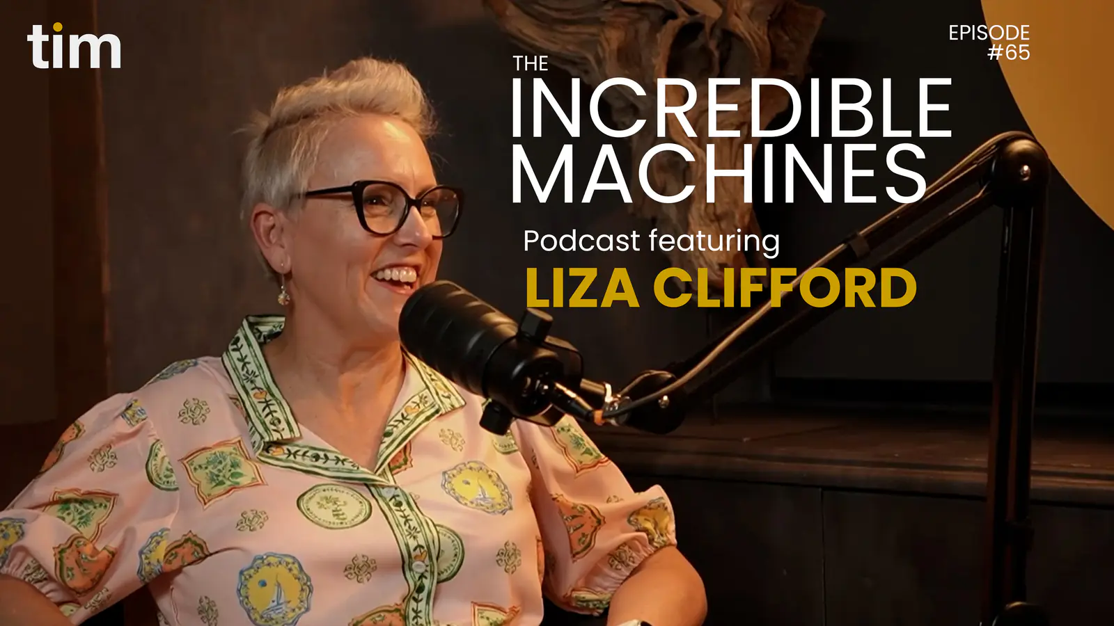Liza Clifford featuring on The Incredible Machines podcast for episode 65