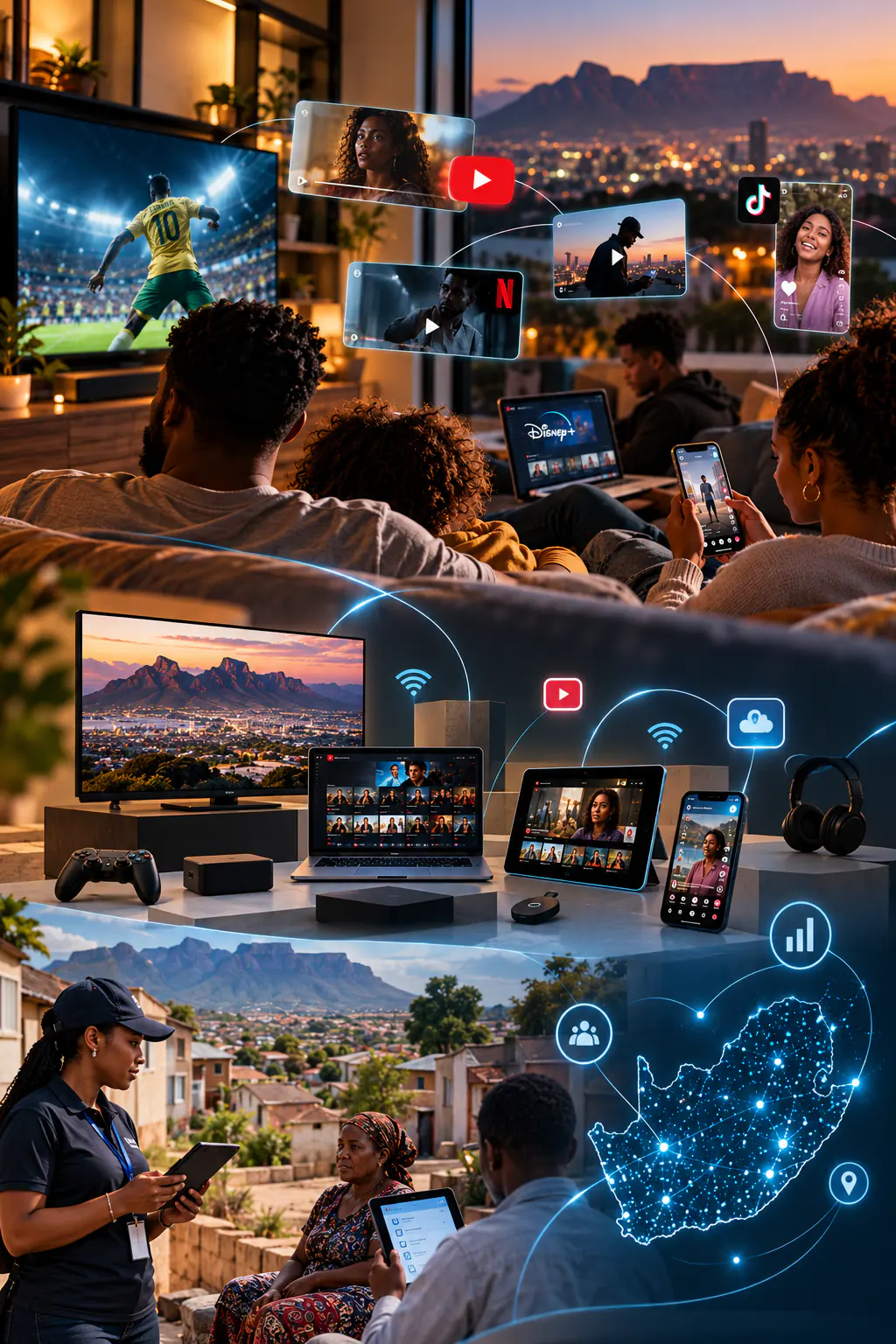 South Africa’s connected media landscape across television, streaming, mobile and social video